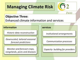 Climate Change Agriculture and Food Security CCAFS CIAT
