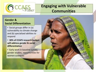 Climate Change Agriculture and Food Security CCAFS CIAT