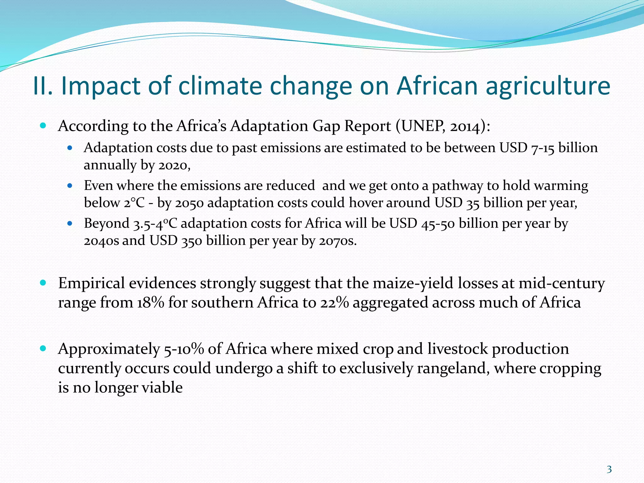 The Challenges Associated with Climate Change for African Agriculture | PPT