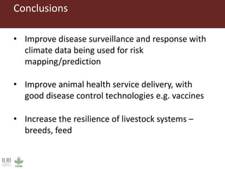 Climate change and animal health