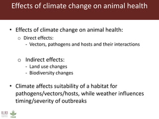 Climate change and animal health