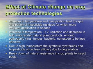 Climate change and crop pest scenario