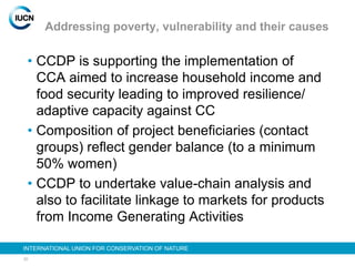 Climate change and development project   iucn - regional workshop