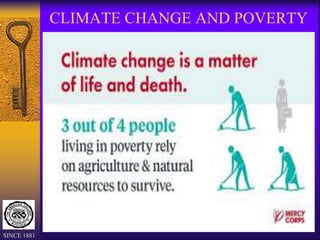CLIMATE CHANGE AND POVERTY
SINCE 1881
 