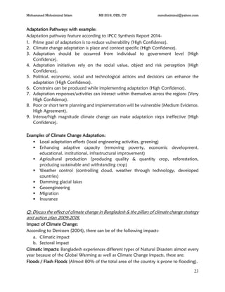 Climate Change and Human Adaptation | PDF