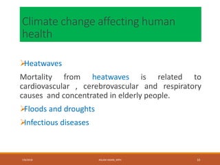Climate Change and Human Health (Article Review) | PDF