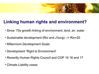 Climate Change and Human Rights MU 2012 | PPT