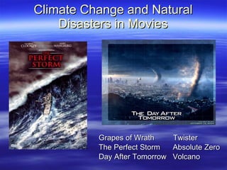Climate Change And Natural Disasters | PPT