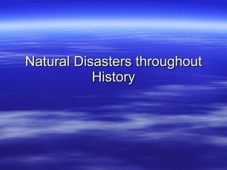 Climate Change And Natural Disasters | PPT