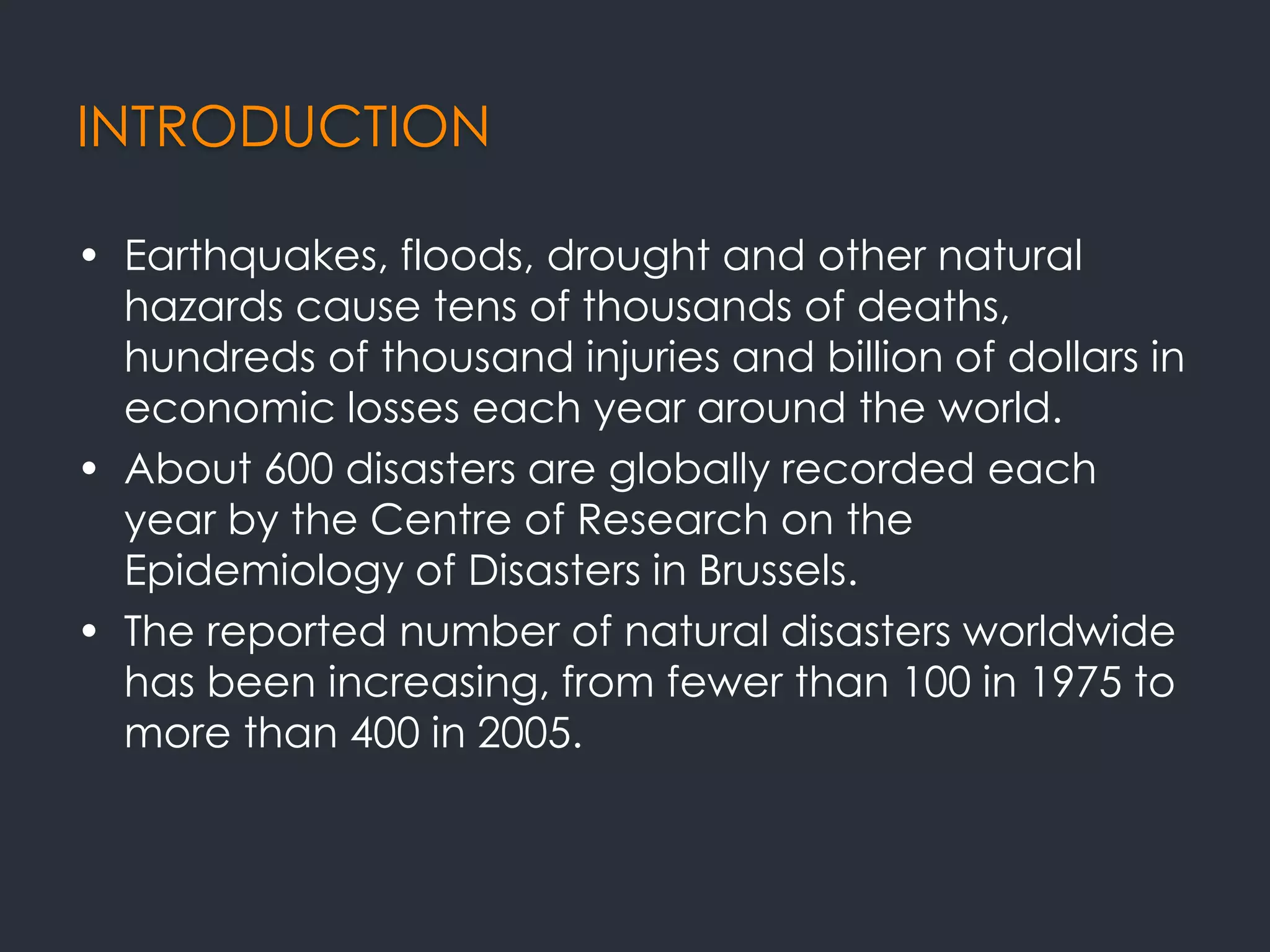 Climate change and natural disasters | PPT