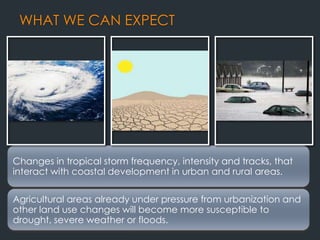 Climate change and natural disasters | PPTX