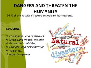 Climate change and prevention of natural disasters | PPTX