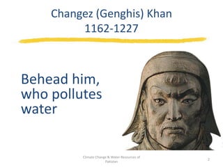 Climate Change & Water Resources of Pakistan | PPTX