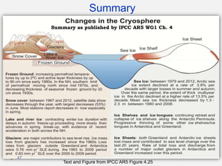 
Summary as published by IPCC AR5 WG1 Ch. 4
Text and Figure from IPCC AR5 Figure 4.25
Summary
47
 