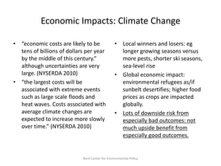 Economic and Policy Impacts of Climate Change | PPTX