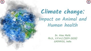 Climate change impact on animal and human health | PDF