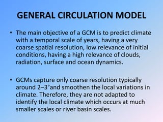 Climate change impact on Hydrology | PPTX