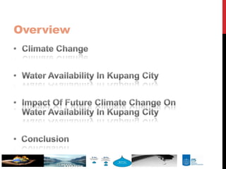 Climate change impact on water availability | PPTX