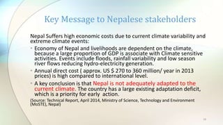 Climate change impacts in nepal and its future | PPTX