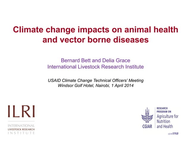 Climate change impacts on animal health and vector borne diseases | PDF