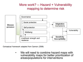 Climate change impacts on animal health and vector borne diseases
