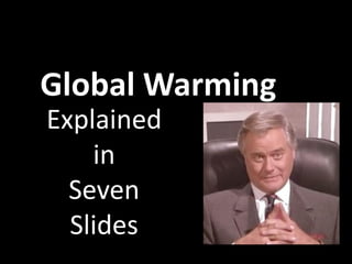 Global
Warming
Explained
in
Seven
Slides

 