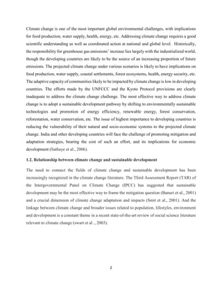 Climate change in context of sustainable development | PDF