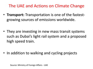 Climate change in the uae b.abu shaban | PPTX