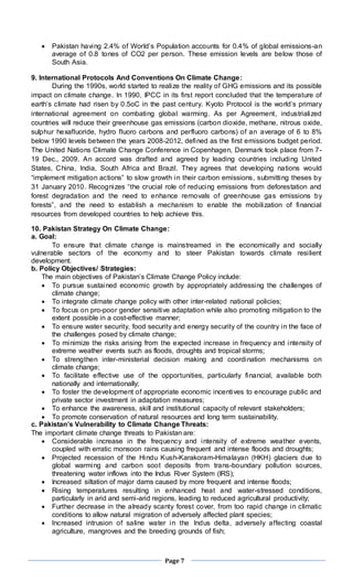 Climate change; its effects on pakistan | DOCX