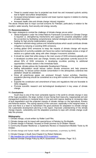 Climate change; its effects on pakistan | DOCX