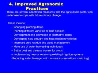 Climate change, its impact on agriculture and mitigation strategies | PPT