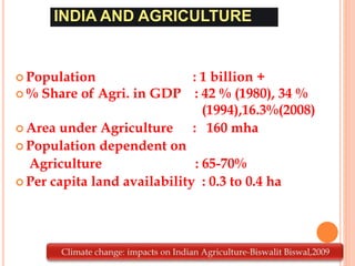 Impact of Climate Change on Agriculture | PPT
