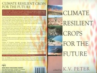 Climate Resilient Horticultural Crops of Future | PDF
