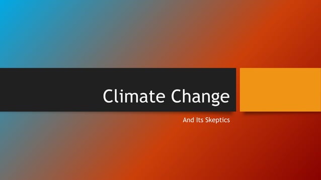 Climate change power point PPT