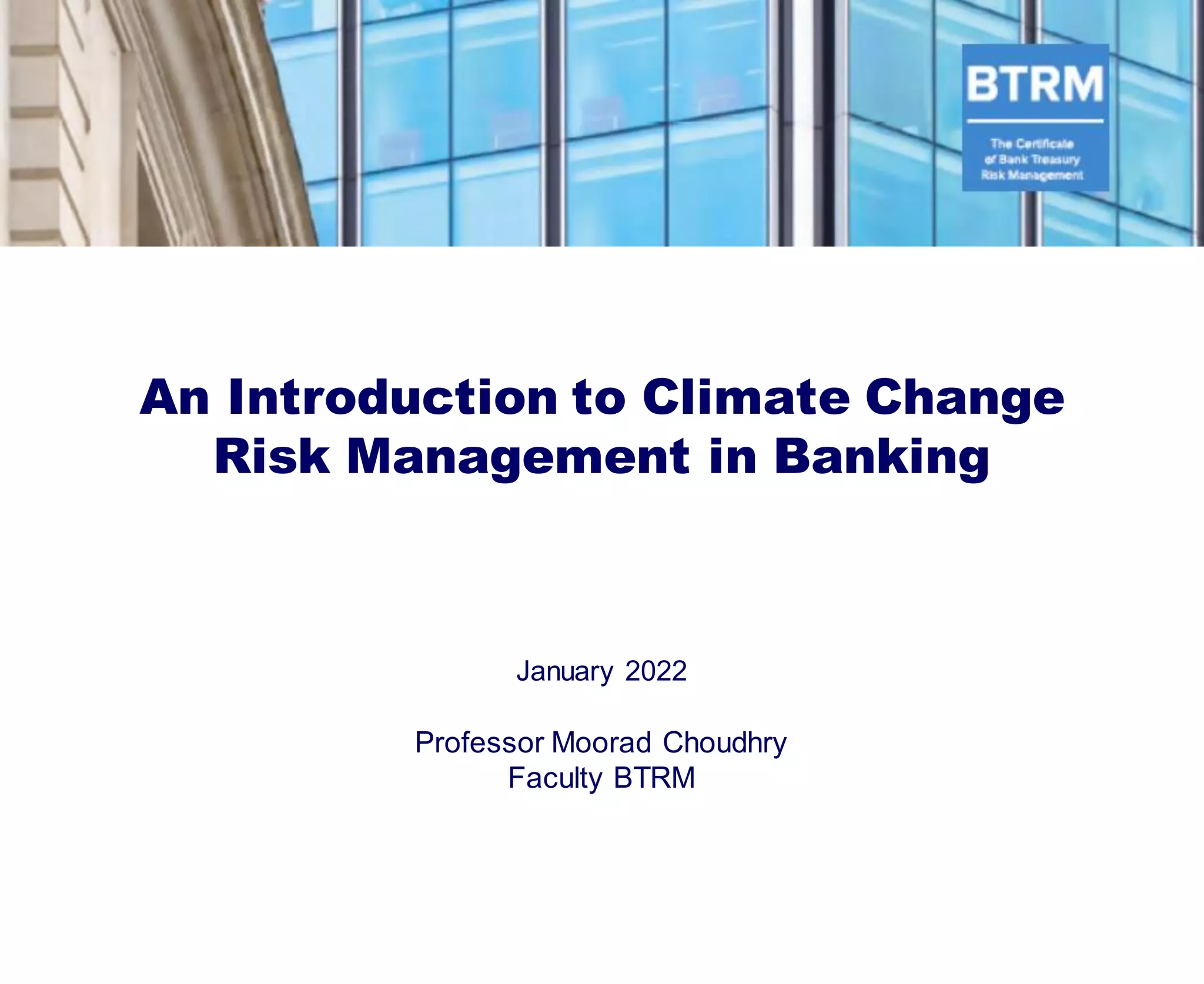 Climate Risk Banking Climate change risk managment | PDF