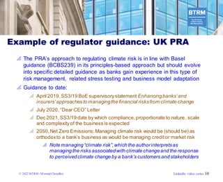 Pra Climate Risk Management Climate change risk managment | PDF