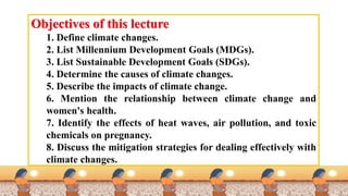 Impacts of Climate Change on Pregnancy and Women's Health | PDF