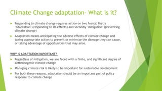 Climate Change Science: Impact and Adaptation | PPTX