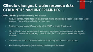 Climate change science, knowledge and impacts on water resources in South Asia