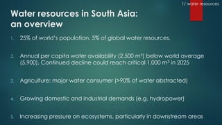Climate change science, knowledge and impacts on water resources in South Asia