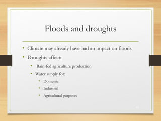 Effects of Climate change on water resources | PPT