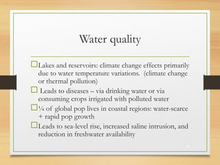 Effects of Climate change on water resources | PPT