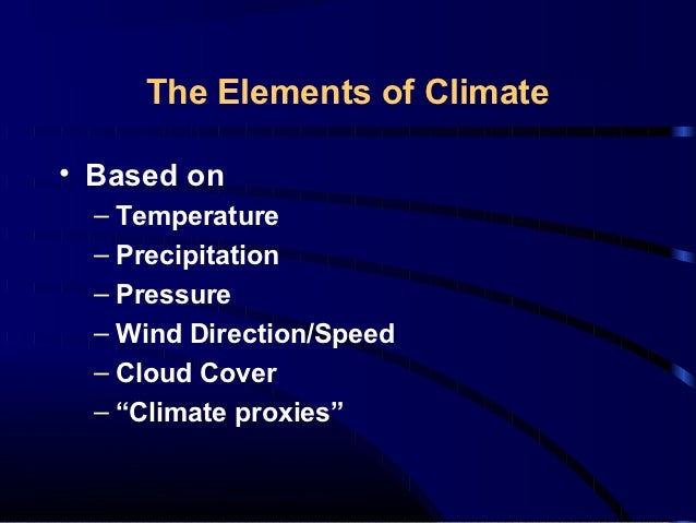 Climate classification