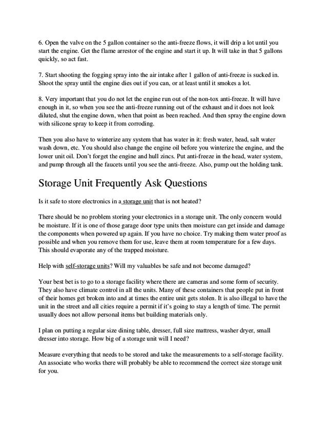 Climate Controlled Frequently Ask Questions