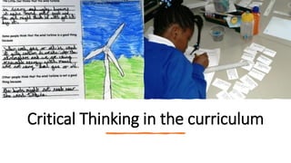 Critical Thinking in the curriculum
 
