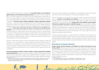 $GDSWLQJ WR FOLPDWH FKDQJH LQ GHYHORSLQJ
  FRXQWULHV 3267127(  /RQGRQ
                                                                                                             “Miraculous Harvests in a Starvation Area” (page 30) where farmers have been teaching their
 6KDRKXD KHQ DQG 0DUWLQ 5DYDOOLRQ  
