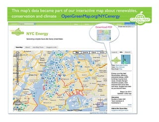This map’s data became part of our interactive map about renewables,
conservation and climate OpenGreenMap.org/NYCenergy
Download PDF 
 