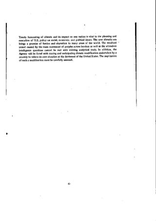 A 1974 CIA Study of Climate Disruption Saw Cooling, Omitted CO2 