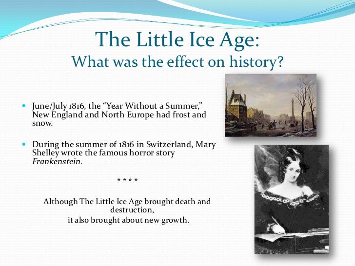 Climate & history little ice age