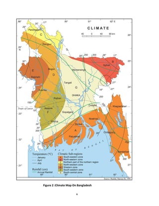 6
Figure 2 :Climate Map On Bangladesh
 